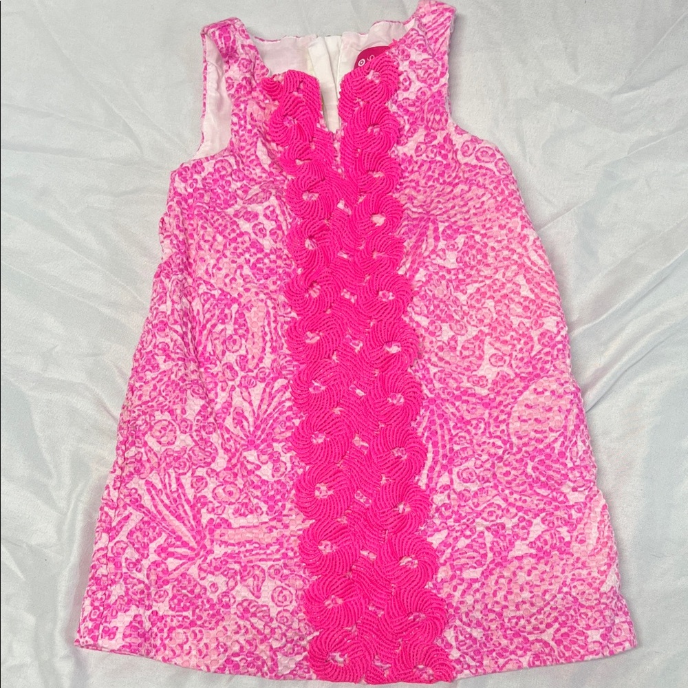 Lilly Pulitzer Vibrant Pink Dress Size 18 months